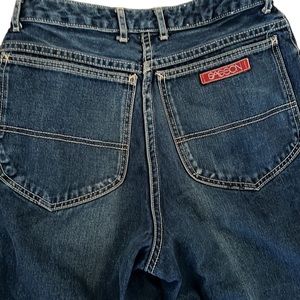 Vtg 80s/90s SASSON Pleated JEANS w/Tapered Legs~High Waist~Sz 12**READ**